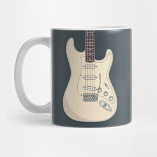 Olympic White Strat Guitar Mug